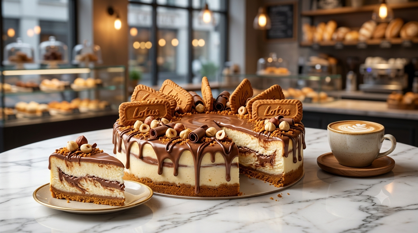 Lotus Nutella Cheesecake Lahore
